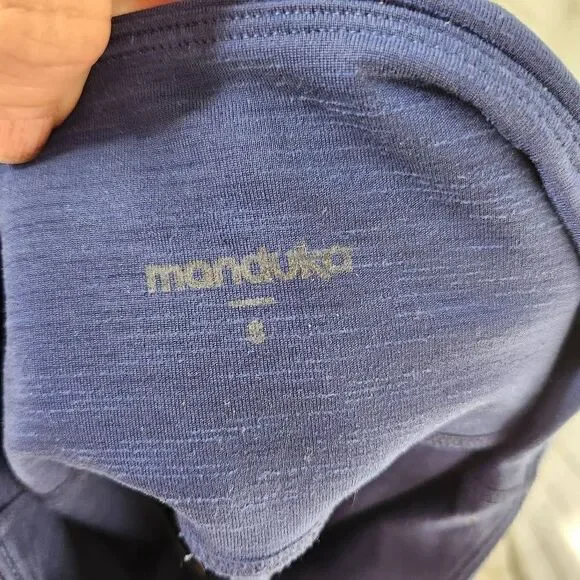 Manduka Essence High Rise Yoga Leggings Heather Blue Small - Picture 9 of 10